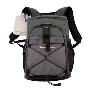 Tommy Bahama Backpack Cooler Gray 24 Can Deep Freeze Insulation 16762440201 NEW